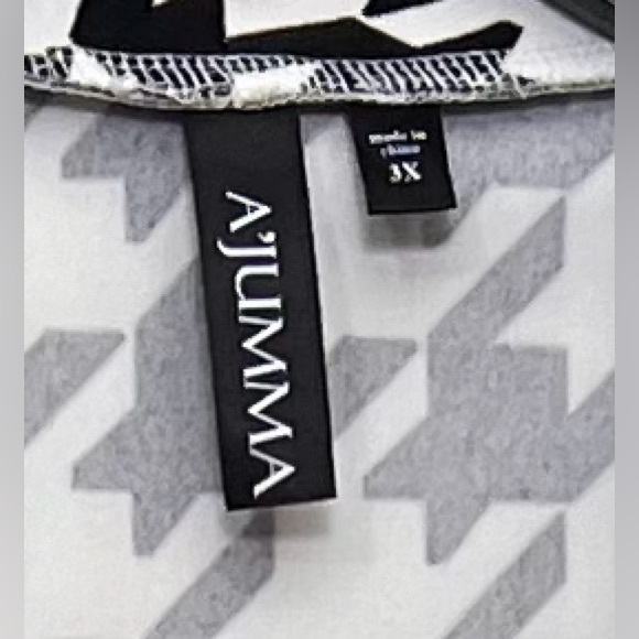 NWT High Low Black Houndstooth Sleeveless Blazer Vest 3X - Picture 7 of 8